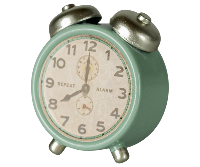 Maileg Alarm Clock Mouse Mint S/S 2025