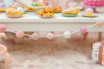 Handmade Miniature Party Decoration Pom Pom Garland Soft Neutrals Perfect For Your Maileg Mice