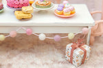 Handmade Miniature Party Decoration Pom Pom Garland Confetti Perfect For Your Maileg Mice