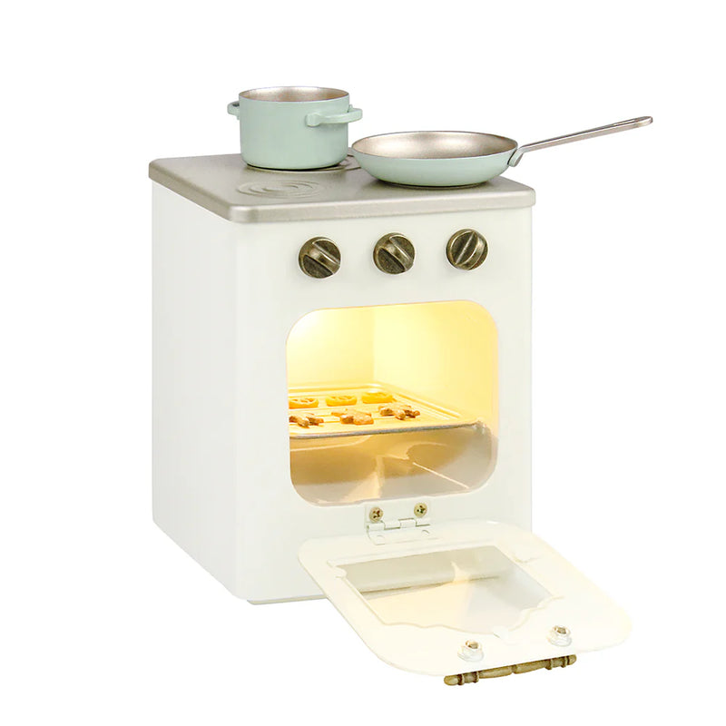 Aizulhomey Oven With Light Dollhouse Miniature