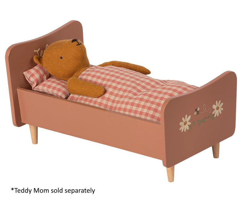 Maileg Wooden Bed Rose for Teddy Mom