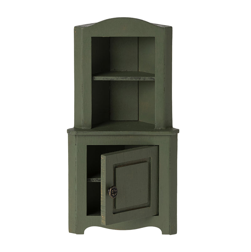 Maileg Corner Cabinet Mouse Dark Green 2024