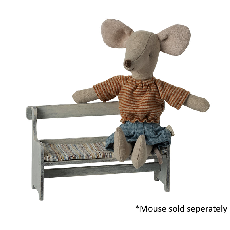 Maileg Bench Mouse Off White F/W PRE ORDER ONLY