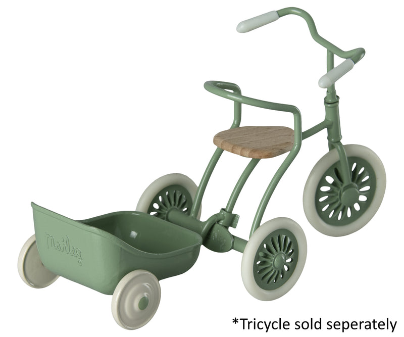 Maileg Tricycle Trailer Mouse Green 2024