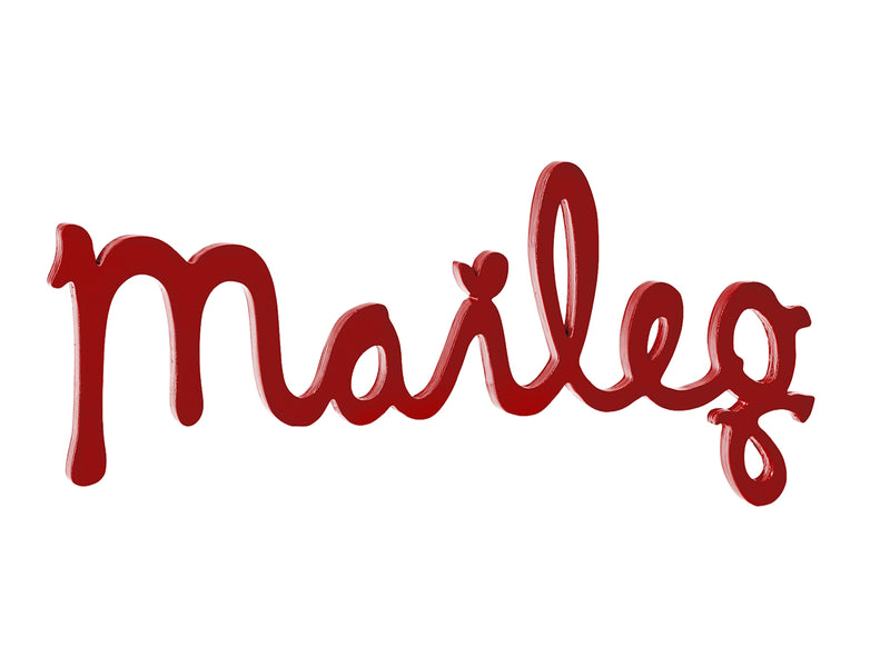 Maileg Wooden Logo Red