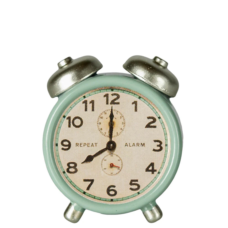 Maileg Alarm Clock Mouse Mint S/S 2025