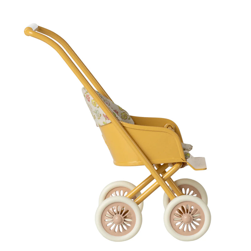 Maileg Stroller Micro Yellow S/S 2025 PRE ORDER ONLY