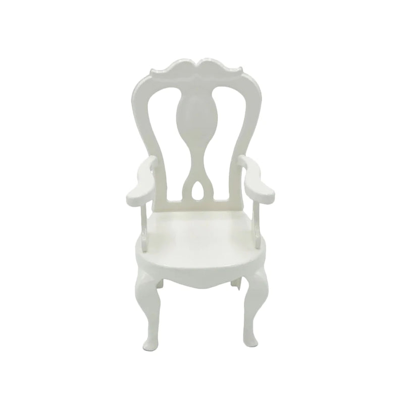 Aizulhomey Princess Chair - White Dollhouse Miniature