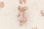 Hand Knitted Dress In Nude Pink Made To Fit The Maileg Mice Mum Mouse And Big Sister Mouse