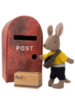 Rugaroo - Rugabub The Postie Kangaroo Doll With Bag In Post Box