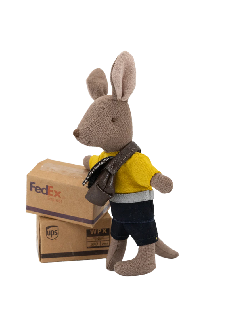 Rugaroo - Rugabub The Postie Kangaroo Doll With Bag In Post Box