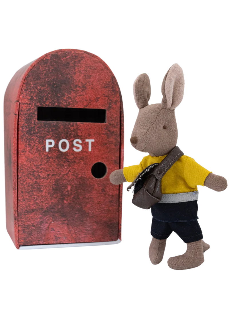 Rugaroo - Rugabub The Postie Kangaroo Doll With Bag In Post Box